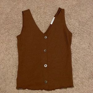 Brown tank top